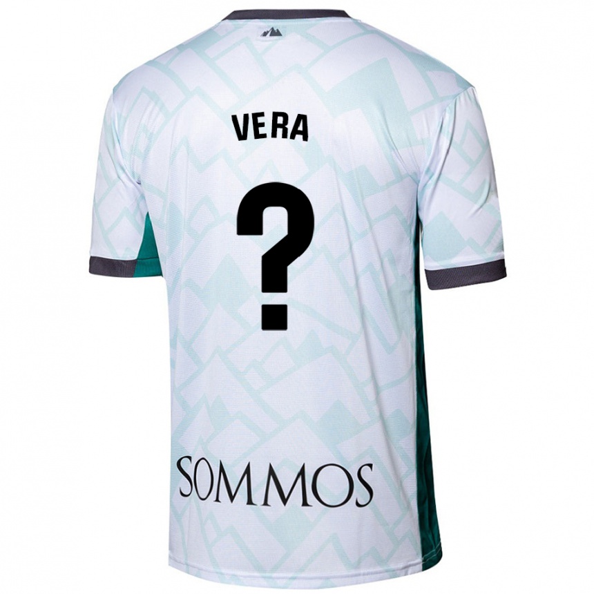 Men Football Ángel Vera #0 White Green Away Jersey 2024/25 T-Shirt Uk