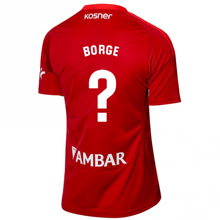 Men Football Andrés Borge #0 White Blue Away Jersey 2024/25 T-Shirt Uk