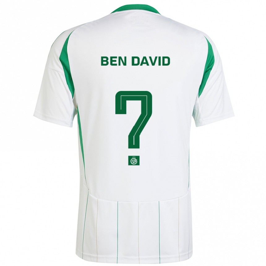 Men Football Shay Ben David #0 White Green Away Jersey 2024/25 T-Shirt Uk