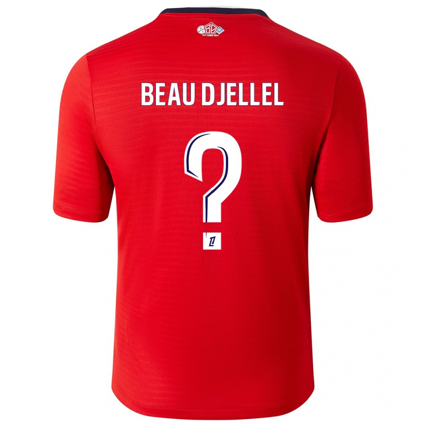 Women Football Yanis Beau Djellel #0 Red White Home Jersey 2024/25 T-Shirt Uk