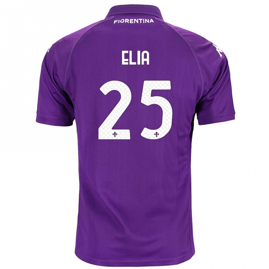 Women Football Mirko Elia #25 Purple Home Jersey 2024/25 T-Shirt Uk