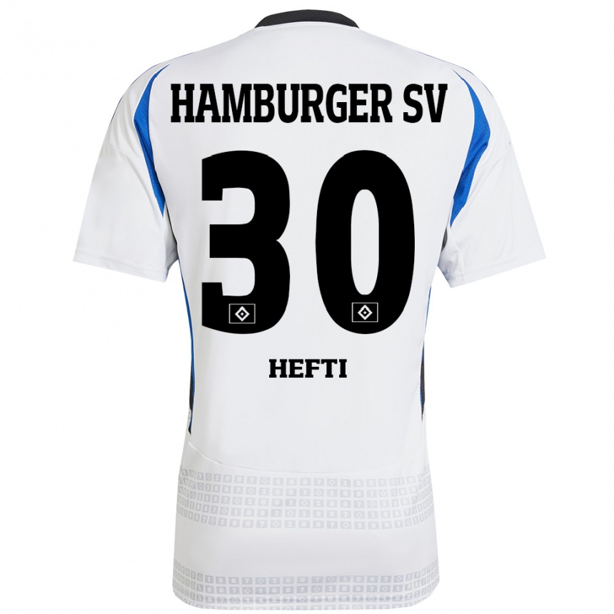 Women Football Silvan Hefti #30 White Blue Home Jersey 2024/25 T-Shirt Uk