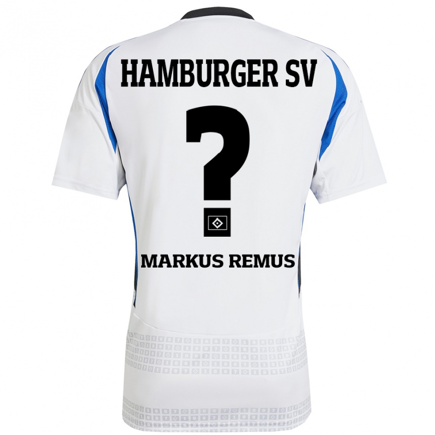 Women Football Markus Remus #0 White Blue Home Jersey 2024/25 T-Shirt Uk