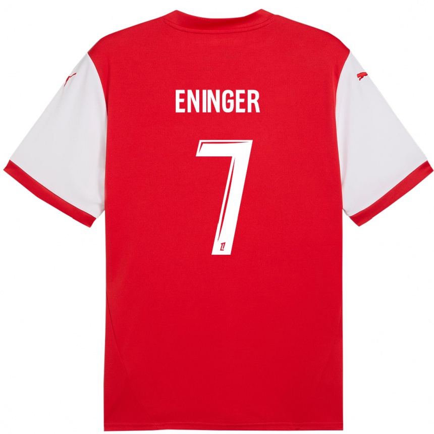 Women Football Thelma Eninger #7 Red White Home Jersey 2024/25 T-Shirt Uk