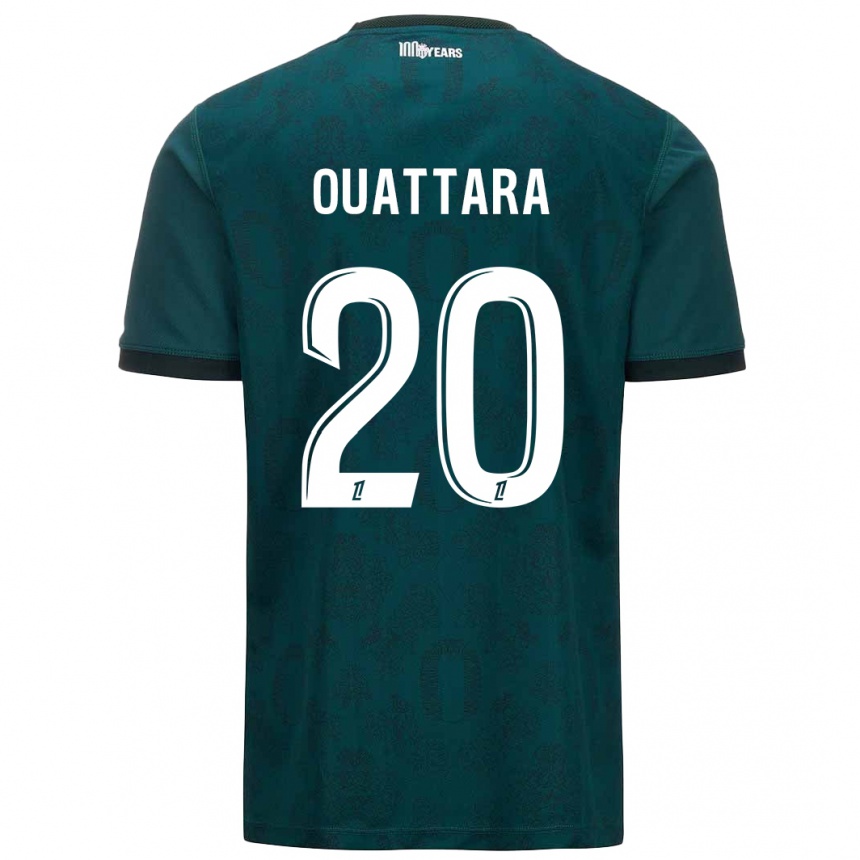 Women Football Kassoum Ouattara #20 Dark Green Away Jersey 2024/25 T-Shirt Uk