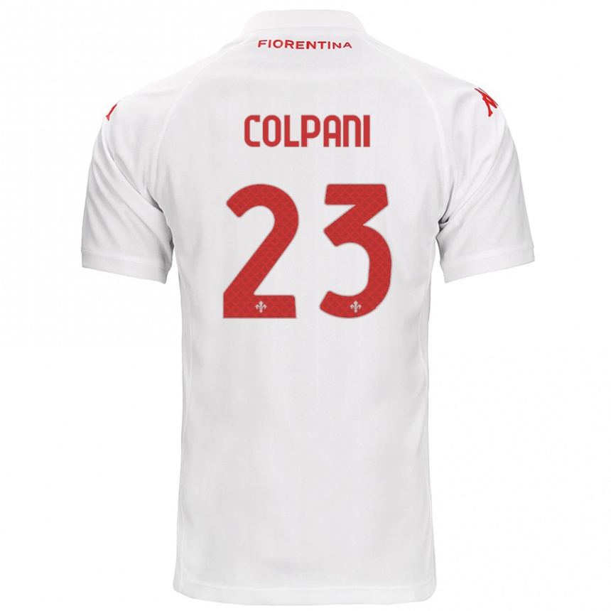 Women Football Andrea Colpani #23 White Away Jersey 2024/25 T-Shirt Uk