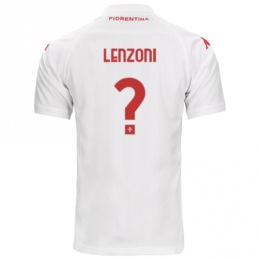 Women Football Samuele Lenzoni #0 White Away Jersey 2024/25 T-Shirt Uk