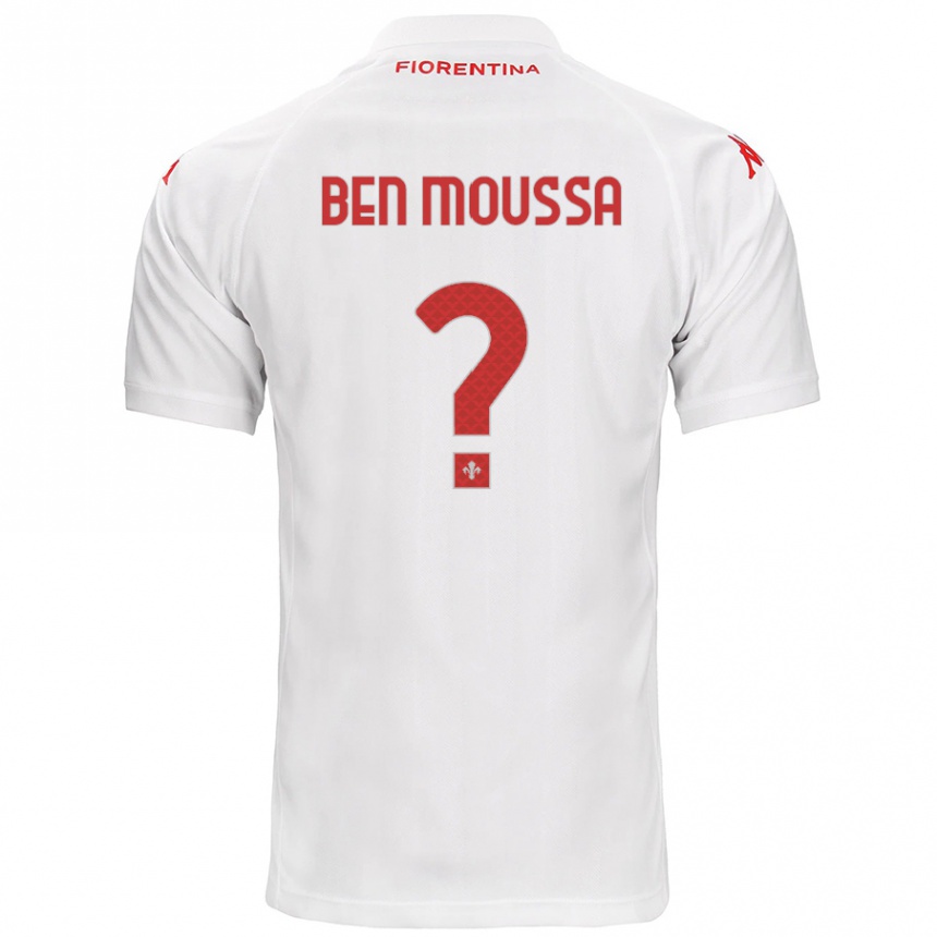 Women Football Mehdi Ben Moussa #0 White Away Jersey 2024/25 T-Shirt Uk