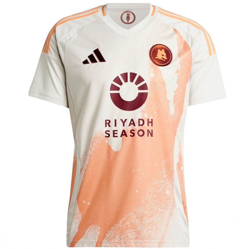 Women Football Your Name #0 Cream White Orange Away Jersey 2024/25 T-Shirt Uk