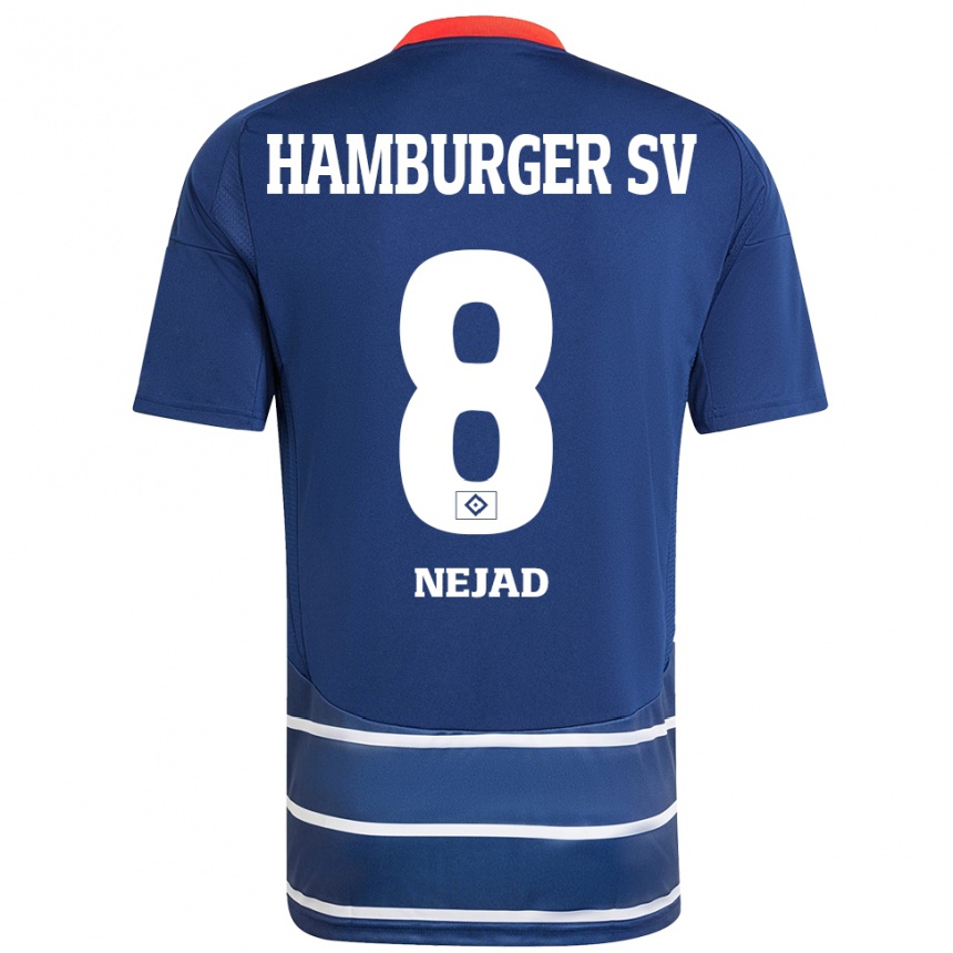 Women Football Milad Nejad #8 Dark Blue Away Jersey 2024/25 T-Shirt Uk