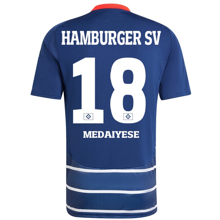 Women Football Olamide Medaiyese #18 Dark Blue Away Jersey 2024/25 T-Shirt Uk