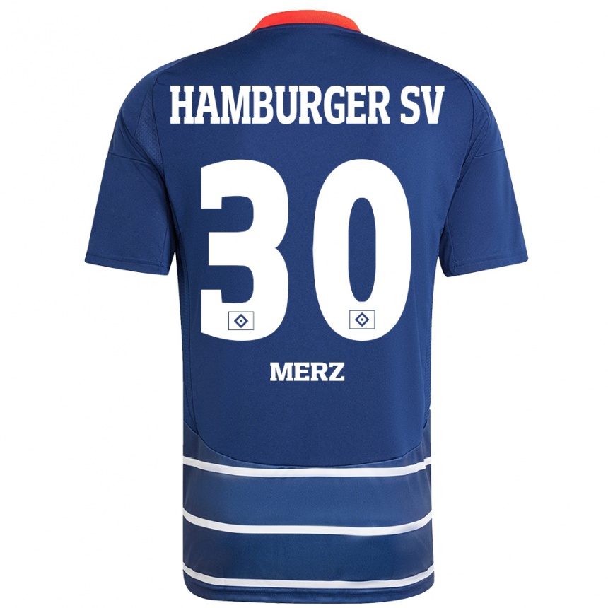 Women Football Selma Merz #30 Dark Blue Away Jersey 2024/25 T-Shirt Uk