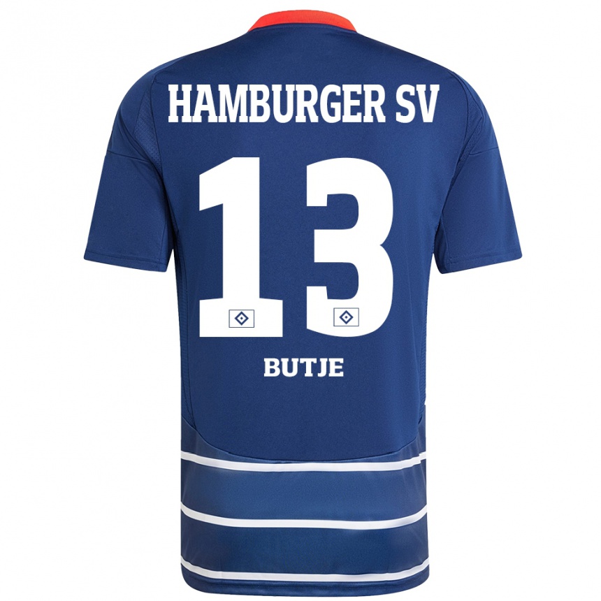 Women Football Sophie Bütje #13 Dark Blue Away Jersey 2024/25 T-Shirt Uk