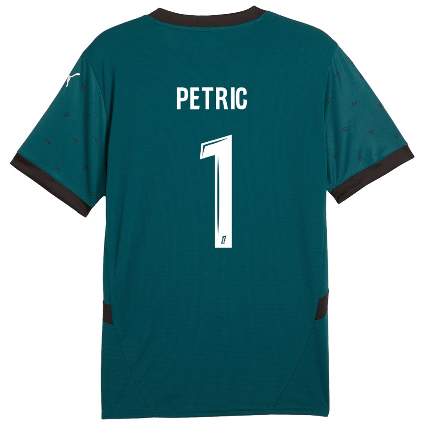 Women Football Denis Petric #1 Dark Green Away Jersey 2024/25 T-Shirt Uk