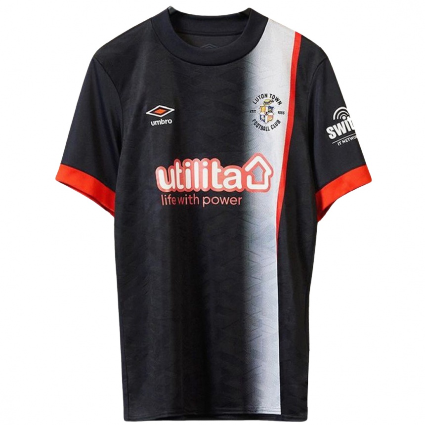 Women Football Marcus Daws #0 Black Orange Away Jersey 2024/25 T-Shirt Uk