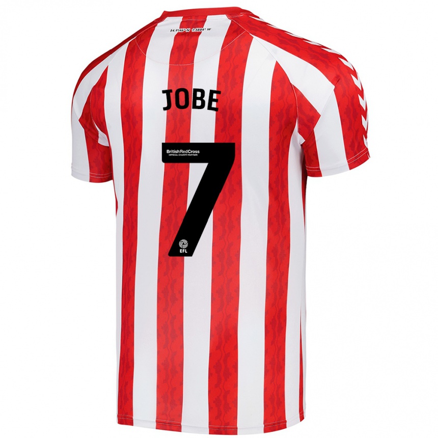 Kids Football Jobe Bellingham #7 Red White Home Jersey 2024/25 T-Shirt Uk