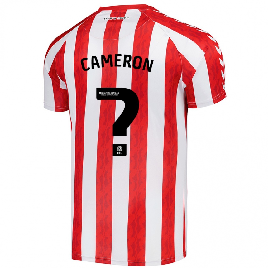 Kids Football Dan Cameron #0 Red White Home Jersey 2024/25 T-Shirt Uk