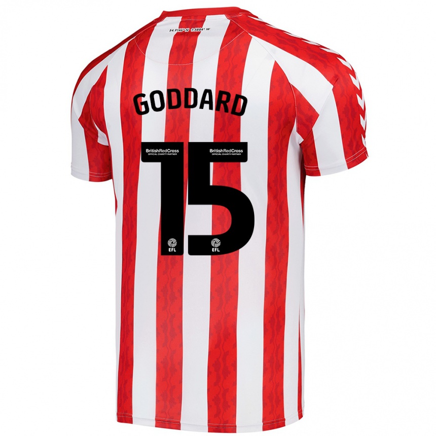 Kids Football Amy Goddard #15 Red White Home Jersey 2024/25 T-Shirt Uk