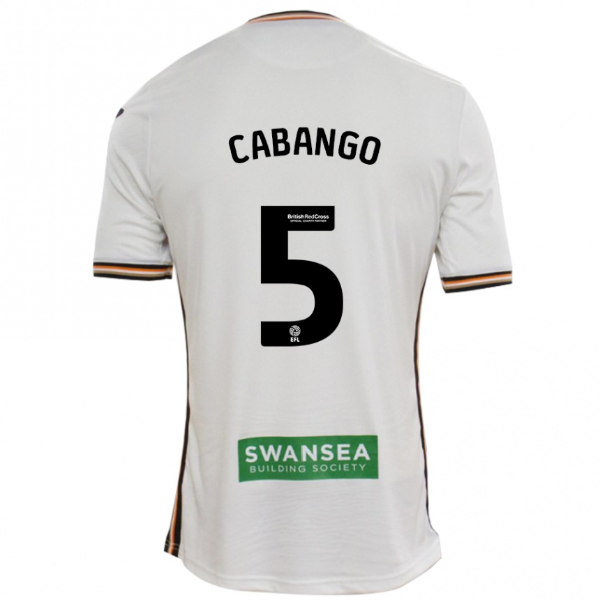 Kids Football Ben Cabango #5 White Home Jersey 2024/25 T-Shirt Uk