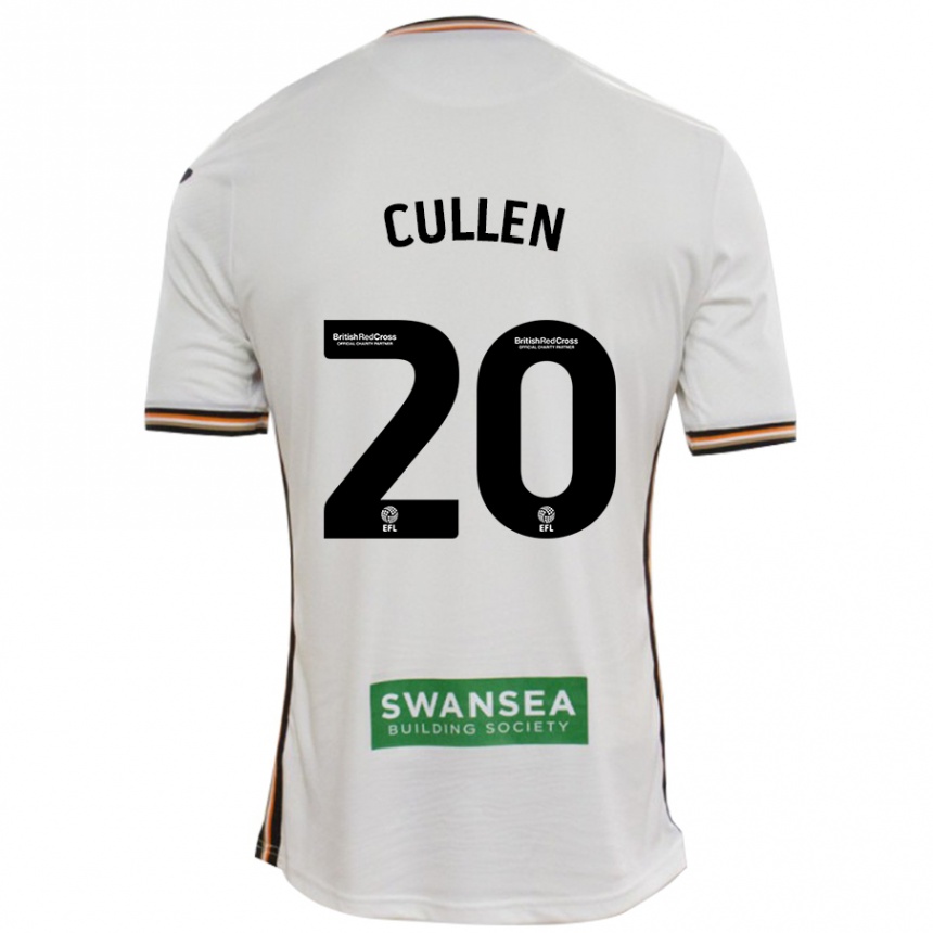 Kids Football Liam Cullen #20 White Home Jersey 2024/25 T-Shirt Uk