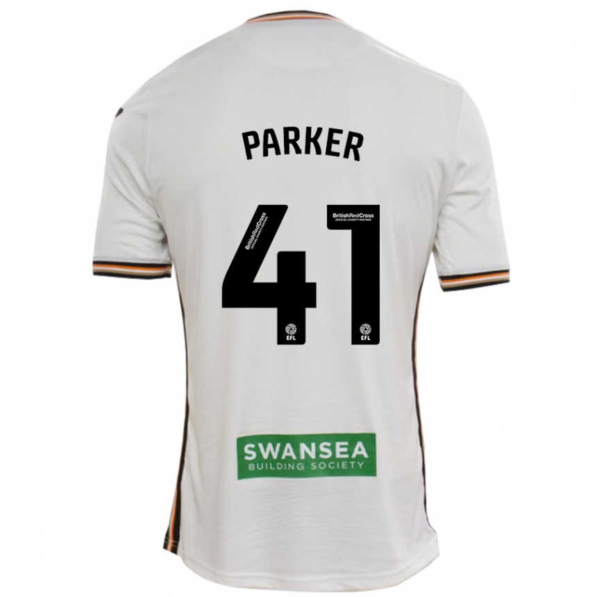 Kids Football Sam Parker #41 White Home Jersey 2024/25 T-Shirt Uk