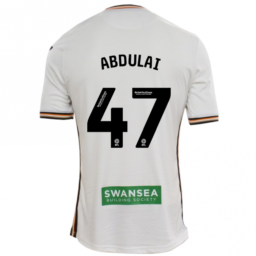 Kids Football Azeem Abdulai #47 White Home Jersey 2024/25 T-Shirt Uk