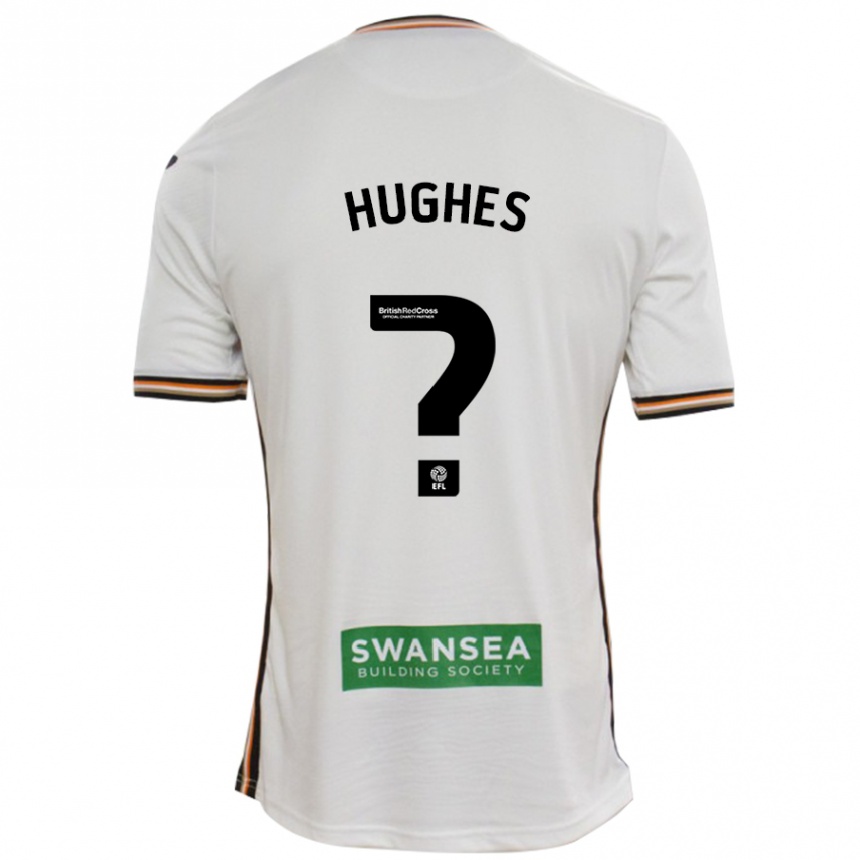 Kids Football Ben Hughes #0 White Home Jersey 2024/25 T-Shirt Uk