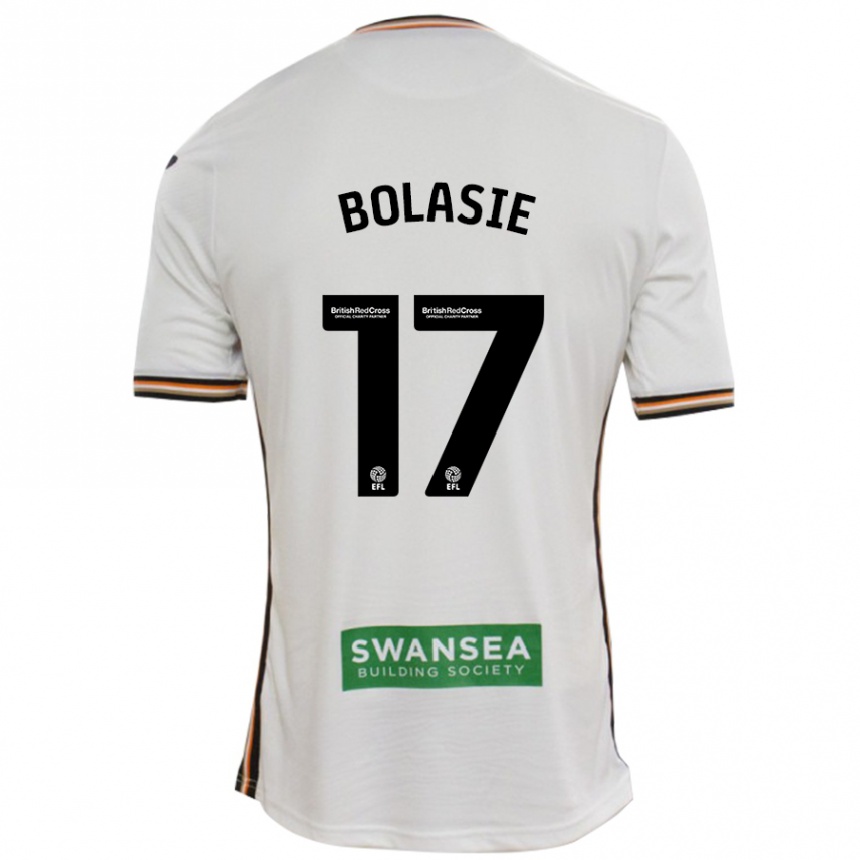 Kids Football Yannick Bolasie #17 White Home Jersey 2024/25 T-Shirt Uk