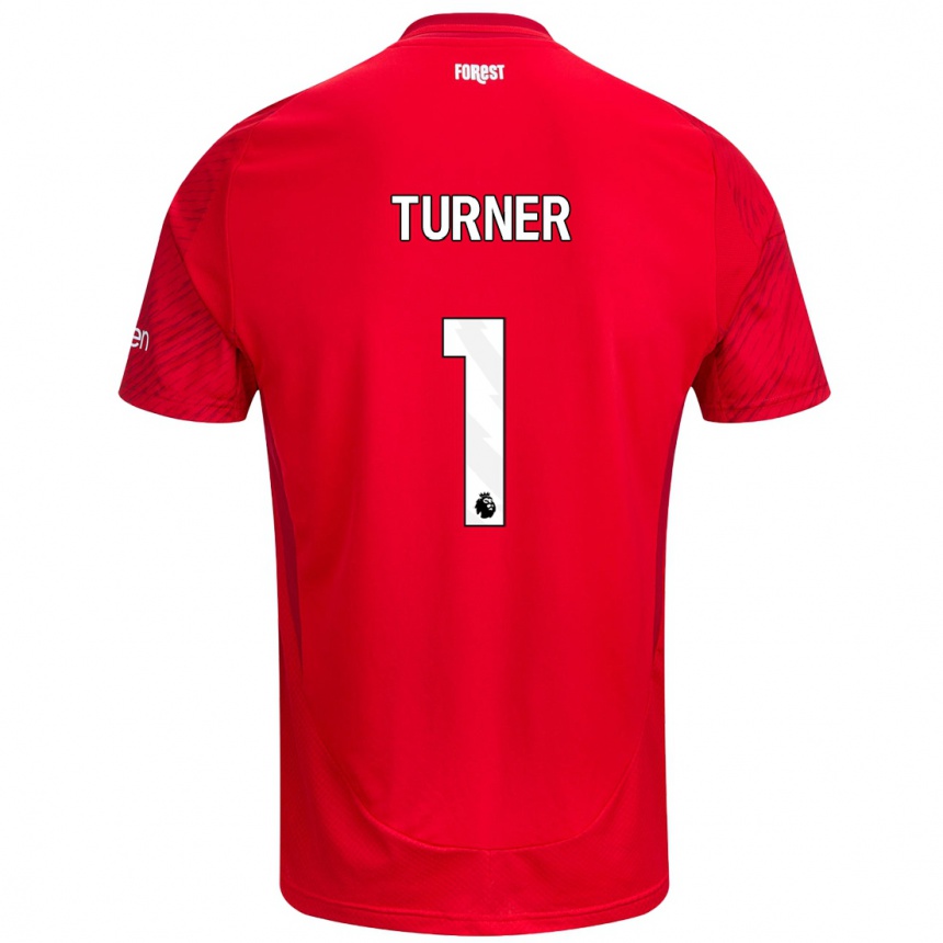 Kids Football Matt Turner #1 Red White Home Jersey 2024/25 T-Shirt Uk