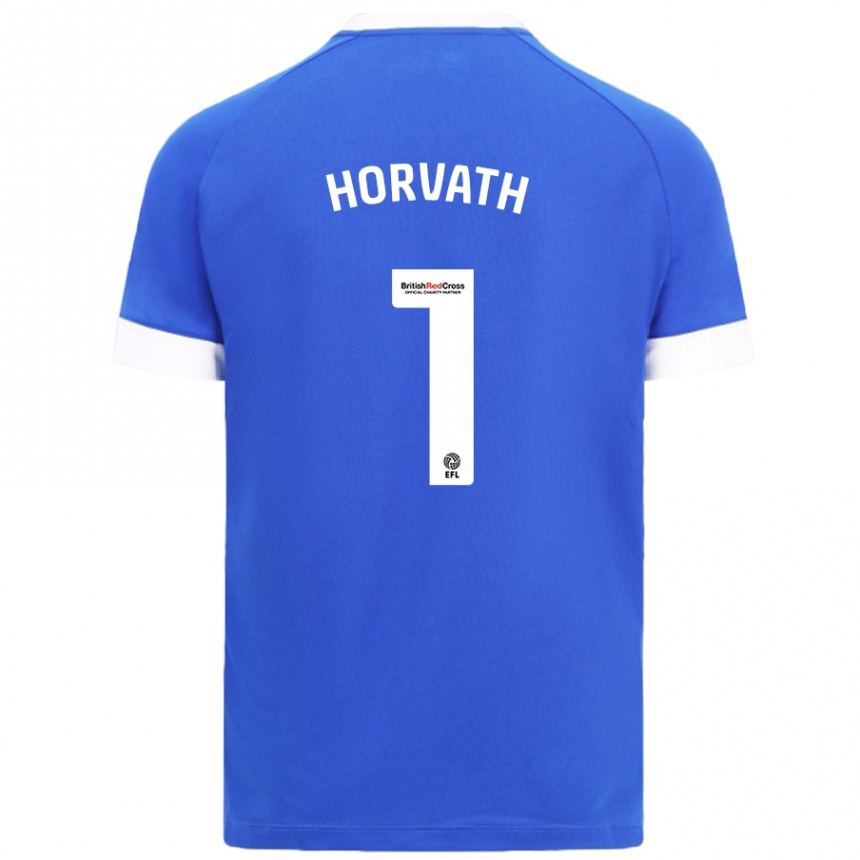 Kids Football Ethan Horvath #1 Sky Blue Home Jersey 2024/25 T-Shirt Uk