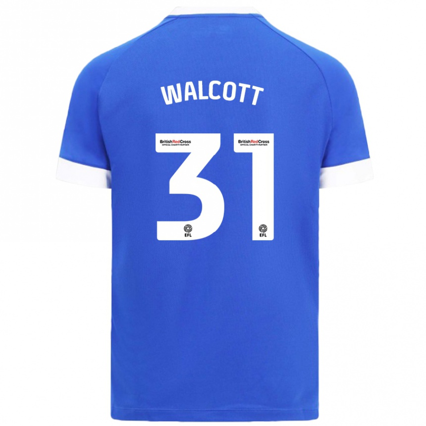 Kids Football Malachi Fagan Walcott #31 Sky Blue Home Jersey 2024/25 T-Shirt Uk