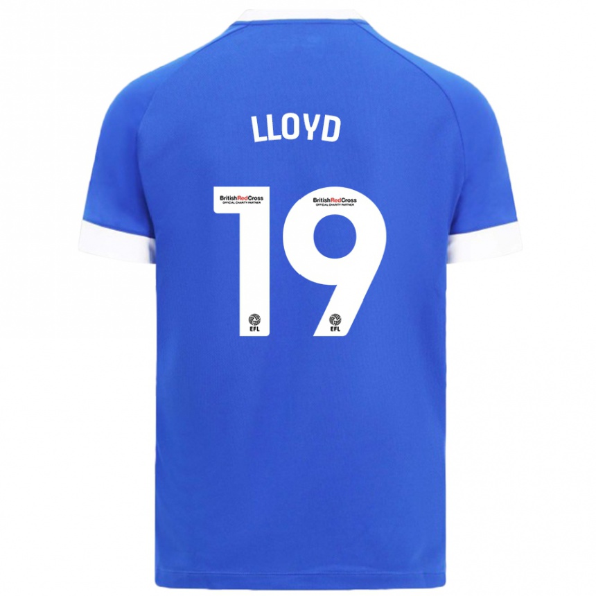 Kids Football Madison Lloyd #19 Sky Blue Home Jersey 2024/25 T-Shirt Uk