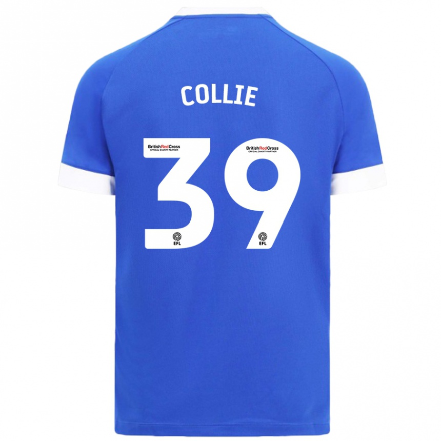 Kids Football Eliza Collie #39 Sky Blue Home Jersey 2024/25 T-Shirt Uk