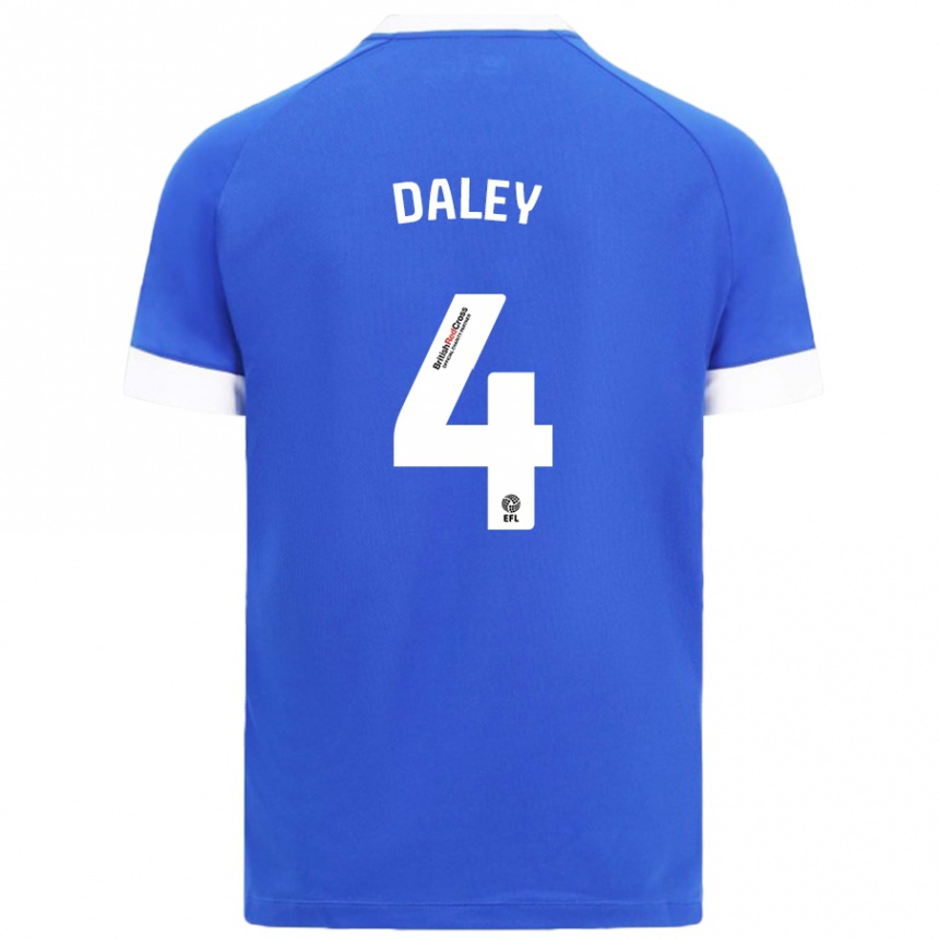 Kids Football Hannah Daley #4 Sky Blue Home Jersey 2024/25 T-Shirt Uk