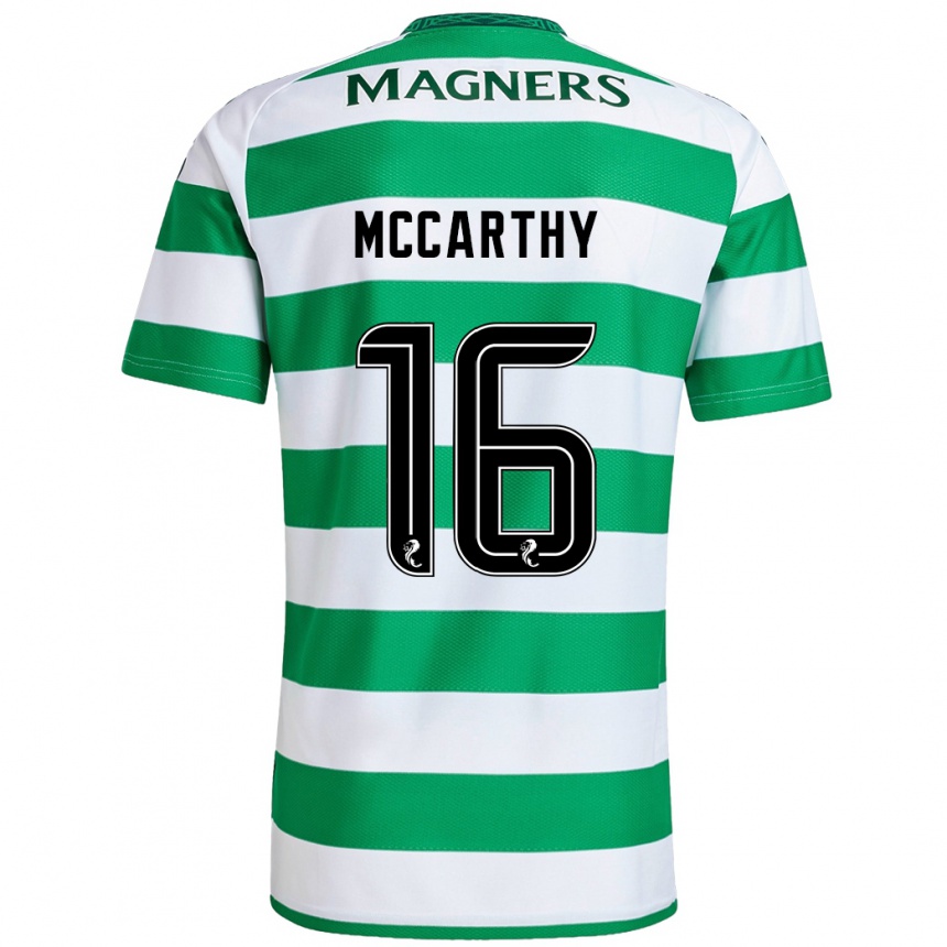 Kids Football James Mccarthy #16 Green White Home Jersey 2024/25 T-Shirt Uk