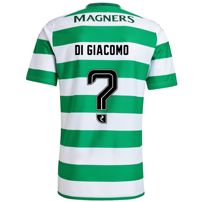 Kids Football Rocco Di Giacomo #0 Green White Home Jersey 2024/25 T-Shirt Uk