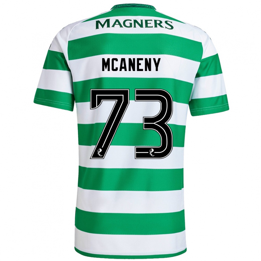 Kids Football Maria Mcaneny #73 Green White Home Jersey 2024/25 T-Shirt Uk