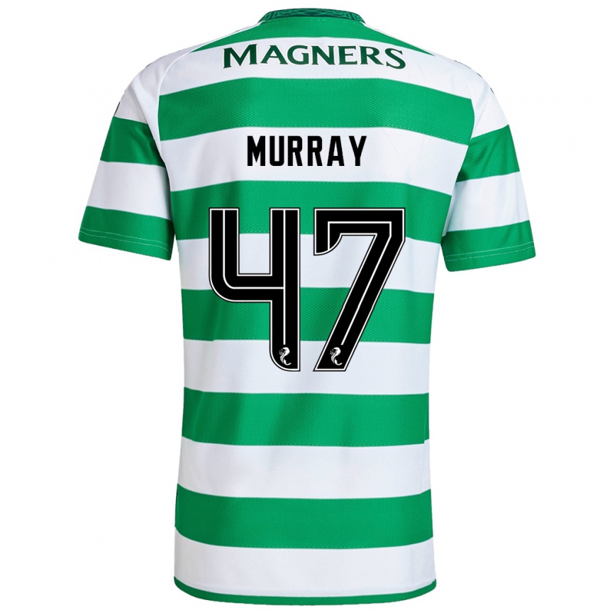 Kids Football Dane Murray #47 Green White Home Jersey 2024/25 T-Shirt Uk