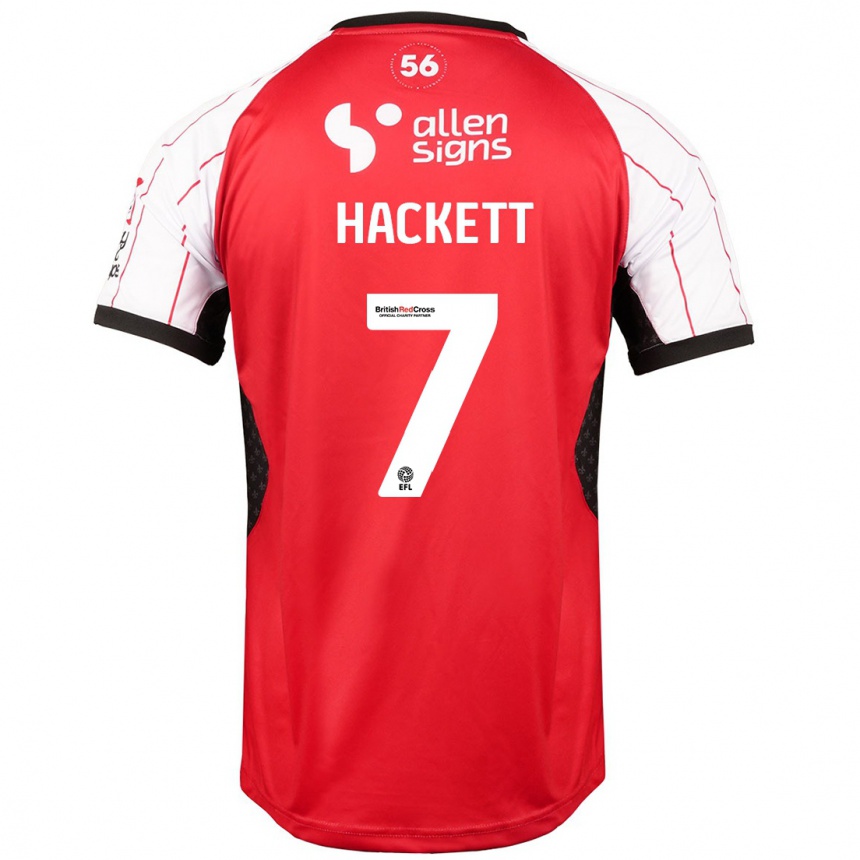 Kids Football Reeco Hackett #7 White Home Jersey 2024/25 T-Shirt Uk