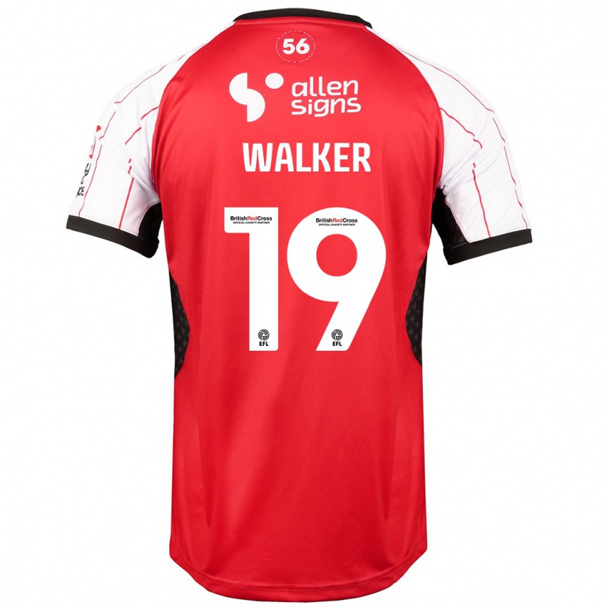 Kids Football Tyler Walker #19 White Home Jersey 2024/25 T-Shirt Uk