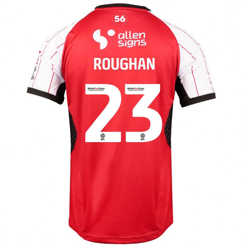 Kids Football Sean Roughan #23 White Home Jersey 2024/25 T-Shirt Uk