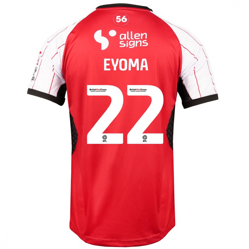 Kids Football Timothy Eyoma #22 White Home Jersey 2024/25 T-Shirt Uk