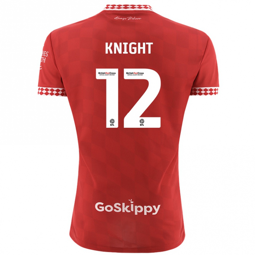 Kids Football Jason Knight #12 Red Home Jersey 2024/25 T-Shirt Uk