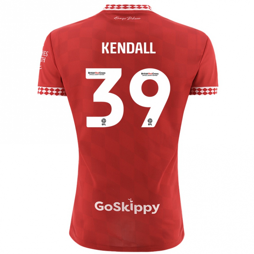 Kids Football Maya Kendall #39 Red Home Jersey 2024/25 T-Shirt Uk