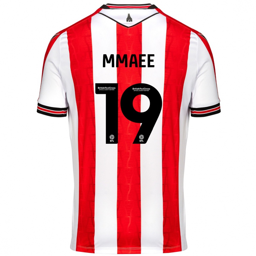 Kids Football Ryan Mmaee #19 Red White Home Jersey 2024/25 T-Shirt Uk