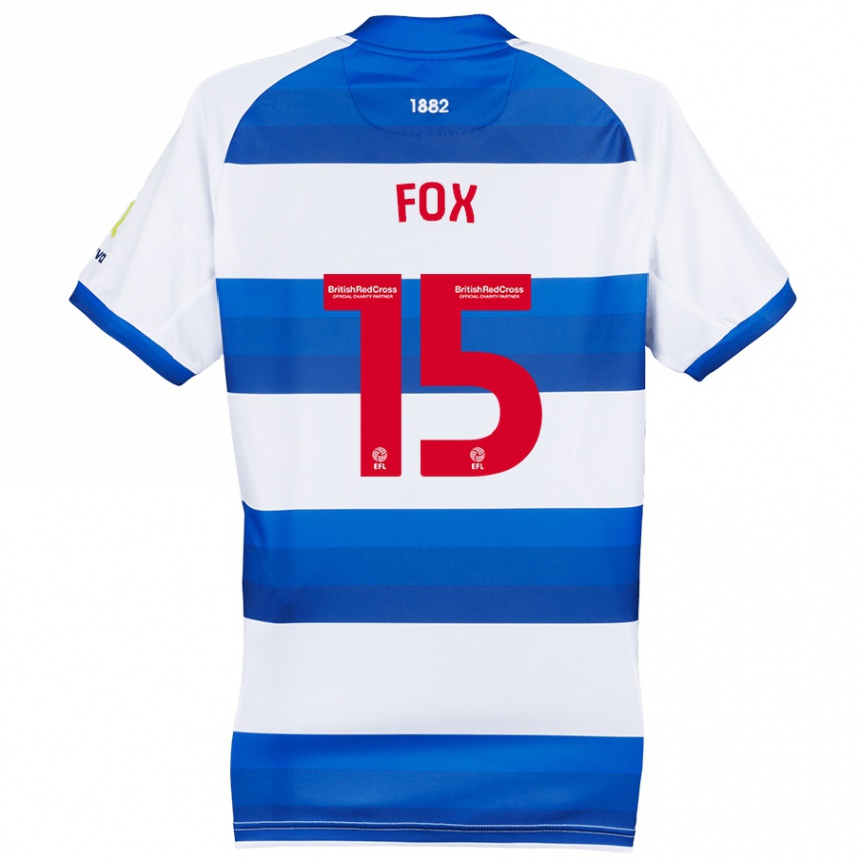 Kids Football Morgan Fox #15 White Blue Home Jersey 2024/25 T-Shirt Uk