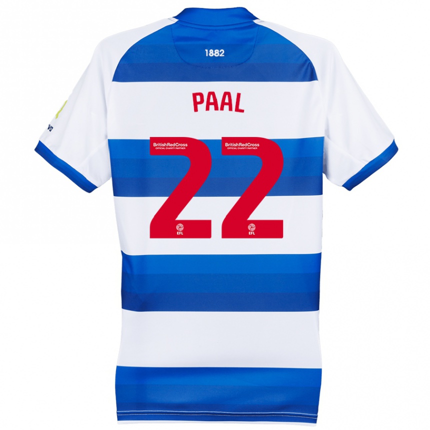 Kids Football Kenneth Paal #22 White Blue Home Jersey 2024/25 T-Shirt Uk