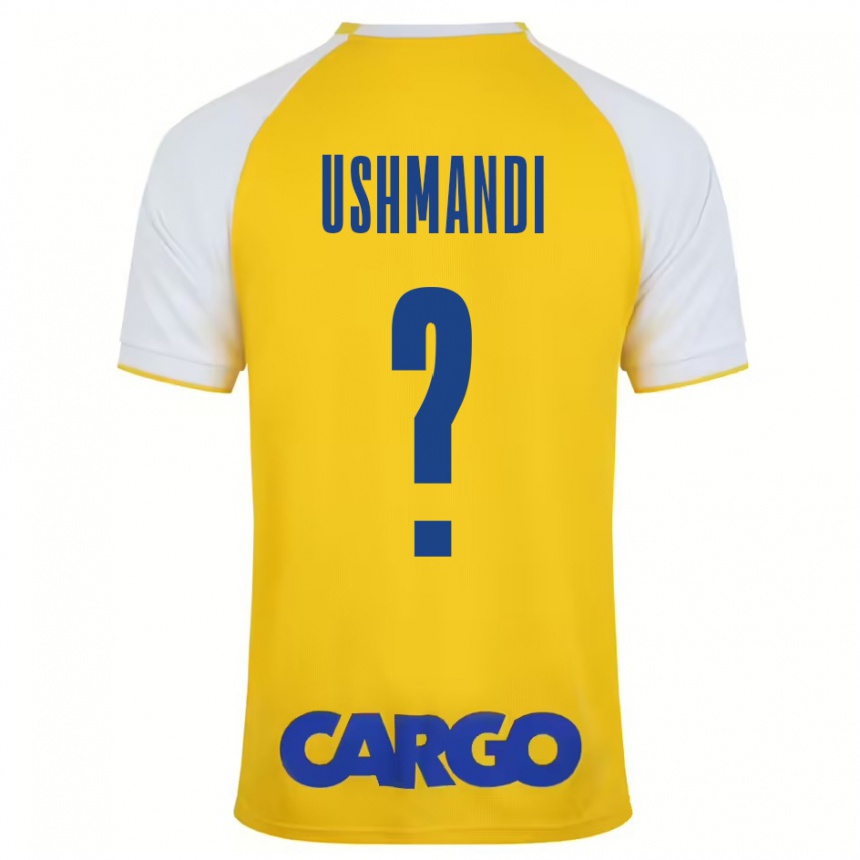 Kids Football Anar Ushmandi #0 Yellow White Home Jersey 2024/25 T-Shirt Uk