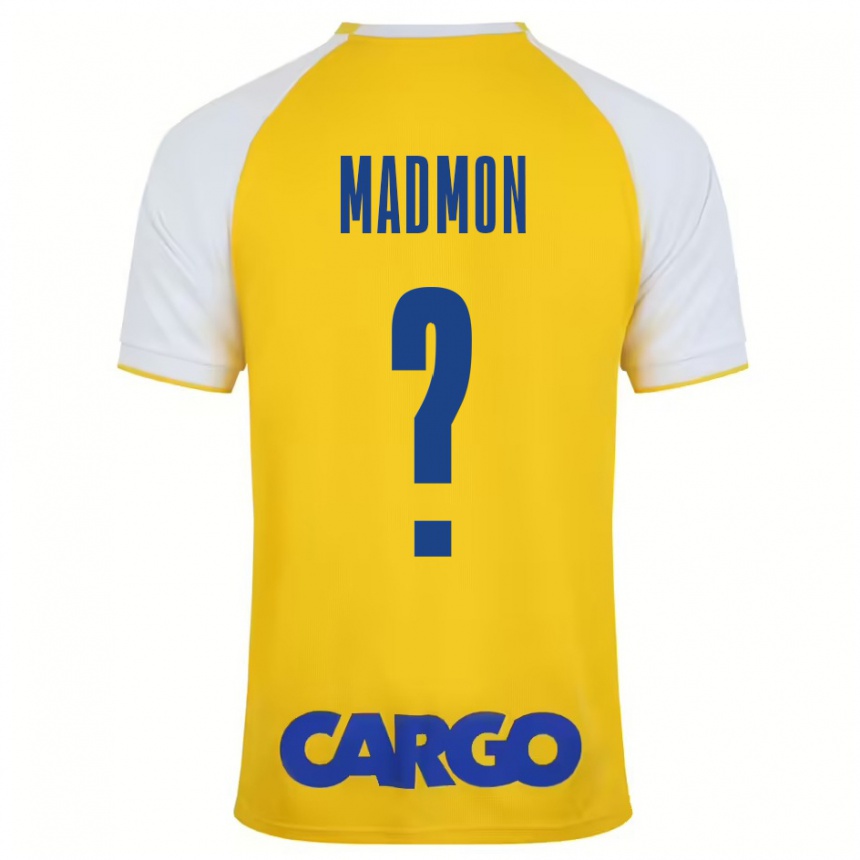 Kids Football Elad Madmon #0 Yellow White Home Jersey 2024/25 T-Shirt Uk