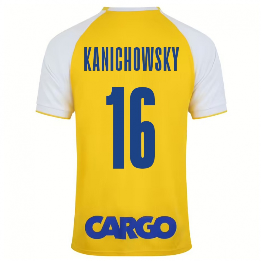 Kids Football Gabi Kanichowsky #16 Yellow White Home Jersey 2024/25 T-Shirt Uk